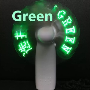 迷你便携式发光二极管灯显示风扇手持DIY创意编程宣传派对闪光信息 - Product Image 4