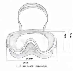 Máscara de Buceo Antivaho Xinyixuan, Gafas de Natación con Vista Amplia, Marco de Silicona, Impermeables, para Buceo en el Océano - Product Image 5