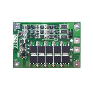 Carte de protection de la batterie au lithium 40A Current/ Motorcycle 3S 40A BMS 11.1V 12.6V 18650 avec version équilibrée pour perceuse - Product Image 1
