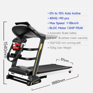 Nouvelle machine d'exercice avec moteur BLDC 1,5 CV de pointe, <span class=keywords><strong>tapis</strong></span> de <span class=keywords><strong>course</strong></span> multifonctionnel pour la maison avec application YPOOFIT - Product Image 3