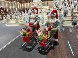 בובת סנטה קלאוס מודרנית בגודל 9~12 אינץ' עשויה פולירזין, ידידותית לסביבה, לא רעילה, עמידה, ניתנת לשימוש חוזר, מתנה לחג המולד, קישוט פנים. - Product Image 5