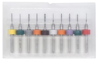 Lot de 10 mini forets CNC en alliage Micro HSS et M35 0.3mm-1.2mm en acier au tungstène pour le forage de puits en plastique et PCB 4mm de diamètre