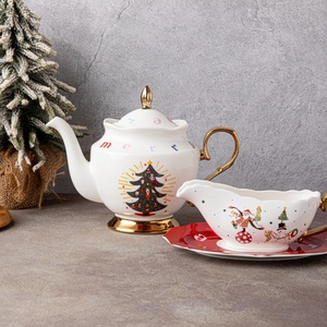 Service à thé en céramique Casse-Noisette de Noël Life-Word avec motifs festifs d'<span class=keywords><strong>arbre</strong></span> et de personnages, décoration de maison pour les fêtes - Product Image 2