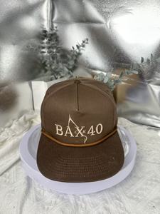Custom Structured <b>Snapback</b> Adjustable Waterproof Waxed Cotton Rope Baseball Hat Canvas/Cotton Fabric INJAE VINA - Product Image 1