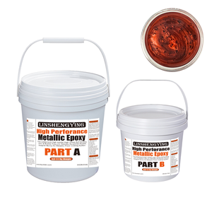 <span class=keywords><strong>Epoxi</strong></span> Metálico LSY 2:1 100% Sólido Rojo-Marrón, Libre de Burbujas, Resistente a Químicos y Rayones, para Pisos Comerciales y Residenciales - Product Image 1