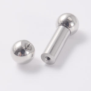 Nuevo 1PC tamaño <span class=keywords><strong>grande</strong></span> 316L quirúrgico de interior de acero roscado barra lengua pezón anillos carne expansor Barbell <span class=keywords><strong>Piercing</strong></span> en la lengua - Product Image 4