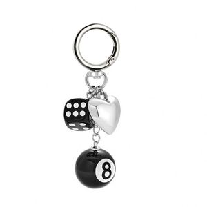 Porte-clés 8 Ball Y2K, Dés Étoilés, Billard, Porte-clés Magique Porte-Bonheur, Breloque pour Sac à Dos et Sac à Main - Product Image 5