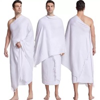 Serviette de prière musulmane en microfibre pour le Hajj, écharpe Ihram, 105x210cm, 500g, vente en gros
