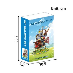 MOC Cross-Border <span class=keywords><strong>Hayao</strong></span> <span class=keywords><strong>Miyazaki</strong></span> Howl's Moving Castle Compatible con ABS Plastic 1:8 Scale Peripheral Figures Model Assembly - Product Image 4