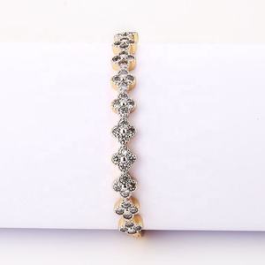 Brazalete Apilable de Lujo Chapado en Oro de 18K con Diamantes de Imitación, Pulsera de Cristal Sexy y a la Moda para Mujer, Brazalete de Lujo con Incrustaciones de Diamantes de Imitación en Tendencia - Product Image 6