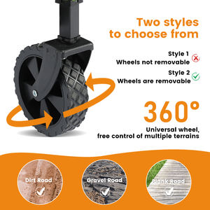 भारी ड्यूटी ओएम फोल्डिंग कार्ट गार्डन पिकनिक बीच कैंपिंग कार्ट फोल्डेबल वैगन ट्राली - Product Image 4