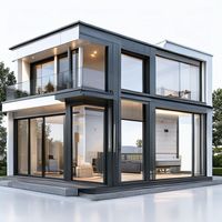 Fenêtre coulissante en aluminium à faible consommation d'énergie avec double vitrage Low-E pour projet de rénovation de maison