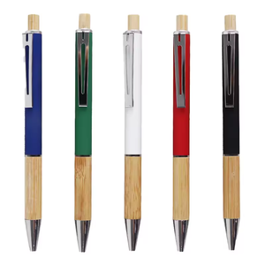 नई हॉट बिक्री मैट बॉलपॉइंट पेन इको फ्रेंडली लकड़ी बांस धातु बॉलपॉइंट पेन के साथ धातु बॉलपॉइंट पेन - Product Image 5