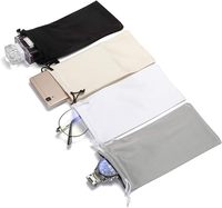 Sac de rangement pour lunettes en microfibre portable de haute qualité avec cordon de serrage durable pour un transport et une conservation faciles