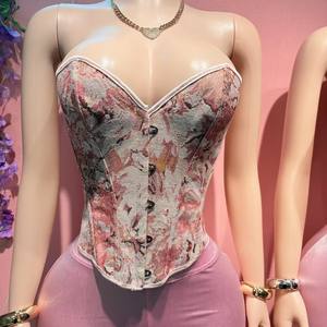 Haut <span class=keywords><strong>corset</strong></span> vintage artistique, bustier structuré avec baleines pour un effet liftant et sculptant + Pantalon court extensible - Product Image 3