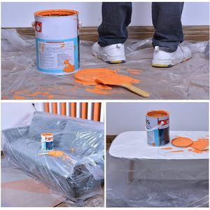 ผ้าใบพลาสติกกันน้ำ ขนาด 9x12 ฟุต หนา 0.3 มิล สำหรับป้องกันงานทาสี - Product Image 3