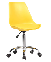 Chaise de bureau pivotante contemporaine avec fonction de glissement électrique et inclinaison, ensemble de bureau en plastique pour ordinateur, idéal pour le bureau, la salle à manger, l'appartement