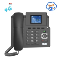 Sasincomm P03 Teléfono IP de escritorio de 2,4 pulgadas Wifi Hotspot LTE 4G GSM PoE Interfaz USB Oficina en casa VoIP Llamadas comerciales