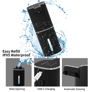 USB充電式自動発泡石鹸ディスペンサーウォールマウントタッチレス液体石鹸ディスペンサー家庭用およびホテル用 - Product Image 3