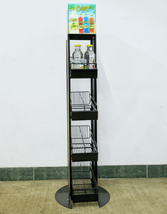 Soporte de <span class=keywords><strong>Metal</strong></span> para botellas, estante de exhibición para latas de bebidas, vino, supermercado, caja de almacenamiento de cerveza, botellas de Cola - Product Image 2
