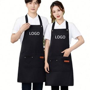 Tablier de cuisine coréen pour chef, uniforme de restaurant, tabliers personnalisables avec logo - Product Image 1