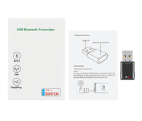 Headphone Audio Game Nirkabel Penerima USB Mini untuk Konsol Game PS5 PS4 Headset PC Adaptor Bluetooth 5.3 Pemancar Audio