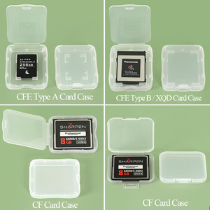 SUNSHING Plastic <b>Memory</b> <b>Card</b> Protector Holder Clear CF TF <b>Card</b> Case Transparent Micro Boxes for <b>SD</b> NM XQD SDHC XD <b>Card</b> - Product Image 4