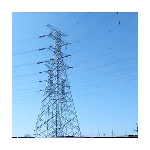 Torre de energia da grade de circuito duplo da suspensão 220Kv para o equipamento de distribuição de energia