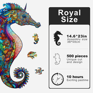 Puzzles en <span class=keywords><strong>bois</strong></span> pour adultes de haute qualité A2, A3, A4 MDF puzzles uniques <span class=keywords><strong>3D</strong></span> en forme d'animal pour enfants et adultes - Product Image 2