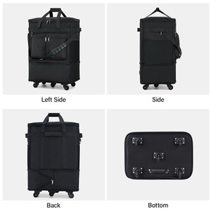 Bolsa de Viaje Plegable con Ruedas, Bolsa de Lona Enrollable, <span class=keywords><strong>Maleta</strong></span> Grande para Hombre y Mujer Sin Asa Telescópica - Product Image 2