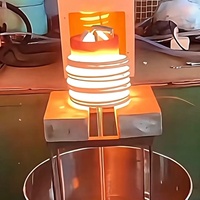 Machine de pulvérisation par induction haute fréquence pour perles d'or, d'argent, granulés métalliques, fusion de métaux précieux, origine Chine, garantie 1 an