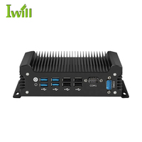 Dual Lan 2 COM Computadora industrial PC Intel Core I3 I5 I7 Pantalla dual 8USB Sistema integrado de control de automatización industrial