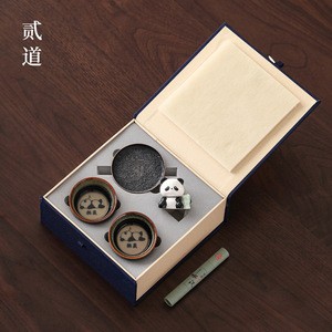 Palace Museum Ceramic Teacup <b>Set</b> Gift Box Cartoon Panda Design Porcelain Master <b>Cup</b> <b>Tea</b> <b>Set</b> For Chengdu Souvenir - Product Image 1