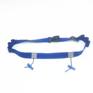 Fabriek Custom Logo Reflecterende Loopriem Overhandigen Nummer Doek Triathlon Marathons <span class=keywords><strong>Race</strong></span> Nummer Riemen Met Energie Gel Houder - Product Image 4