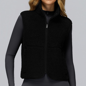 <span class=keywords><strong>Chalecos</strong></span> de Forro Polar Grueso de Alta Calidad para Exteriores, <span class=keywords><strong>Chalecos</strong></span> Deportivos sin Mangas para Yoga, Ropa con Diseño Sólido, Chaleco Cálido para <span class=keywords><strong>Mujer</strong></span> - Product Image 2
