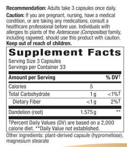 Capsule Vegane di Radice di Tarassaco, Erba Diuretica Tradizionale, 100 Capsule, Supporto Immunitario per Adulti - Product Image 2