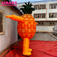 Costume de mascotte d'ananas de dessin animé pour l'Expo des fruits, Costume d'ananas personnalisé, Costumes de mascotte d'ananas