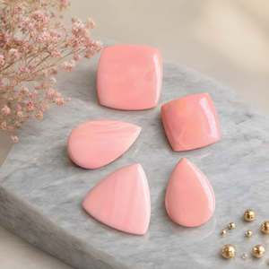 Cabujones de Ópalo Rosa de Formas Variadas, Gemas Sueltas - Uniendo Belleza y Espiritualidad, Lote de 5 unidades - Product Image 3