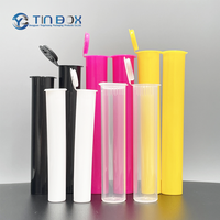 Tubes d'emballage pour cigarettes en plastique PP recyclables, résistants aux enfants, légèrement hermétiques, avec bouchon à pression