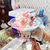 Sommer-Bestseller: Transparente PET-Dessertbecher für Slush-Eis, Schneekegel und Eisblumen – Kunststoff-Eisbecher