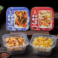 Arroz Picante Autocalentable en Olla de Barro con Pimienta Negra, Carne de Res, Curry, Pollo, Sabores Variados, en Caja, Comida Rápida, Conveniente para Dormitorios, Comida Instantánea