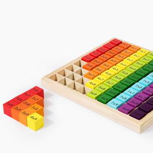 Table de Multiplication Montessori Number, Jeu d'Aides Pédagogiques, Jouets Éducatifs <span class=keywords><strong>pour</strong></span> Enfants Garçons Filles, 99 - Product Image 5