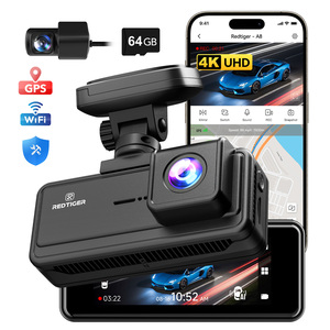 Redtiger Dealer A8 4K+1080P Front and Rear Dual <b>Dash</b> Cam Loop Recording Touch Screen Car Black Box - Product Image 1