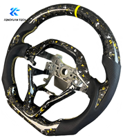 Volant de voiture sport en cuir forgé personnalisé avec fibre de carbone pour Honda Civic 11 FL1 2022 2026 Accord 11e génération CRV Fit