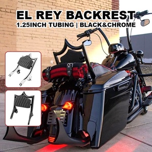 Respaldo El Rey de Aluminio FXT de 1.25 Pulgadas para Motocicleta <span class=keywords><strong>HD</strong></span> Touring 121CVO/117 Road <span class=keywords><strong>Glide</strong></span> Street <span class=keywords><strong>Glide</strong></span> Classic Passenger - Product Image 2