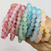 Fournisseur en gros d'accessoires de mode, bijoux pour femmes, bracelet en cristal brut géométrique de haute qualité de 10 mm pour femmes, cadeau