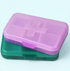 กล่องยาขนาดเล็กแบบพกพา กล่องใส่ยาป้องกันการรั่วซึม น้ำหนักเบาและกะทัดรัดสำหรับการจัดเก็บยาขณะเดินทาง - Product Image 6