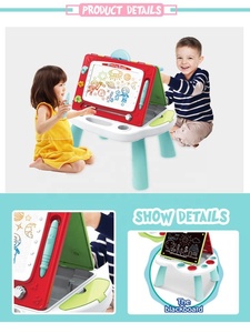 DIY Farbmalerei Abwischbare Magnetische Schreibtafel Doppelseitiger Kunststoff Kinder-Zeichentisch KSF Marke - Product Image 2