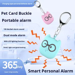 Nuevo Llavero de Seguridad con Forma de Búho, Mini Alarma Personal Recargable por USB, Anti-lobo, para Mujeres - Product Image 3