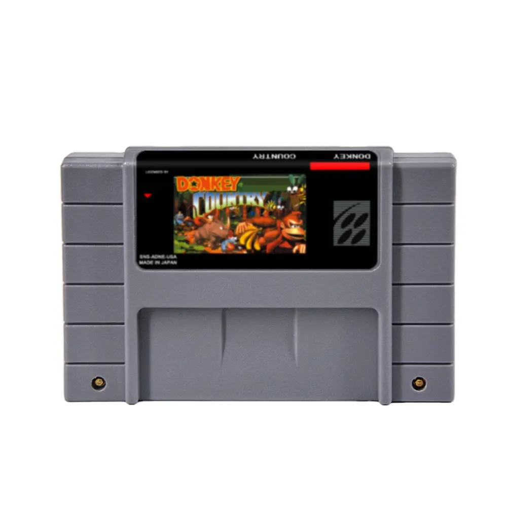 Donkey Kong Country 1 2 3 Competition-Cartucho de juego PRG de ahorro de batería versión de EE. UU. de 16 bits para juegos SNES